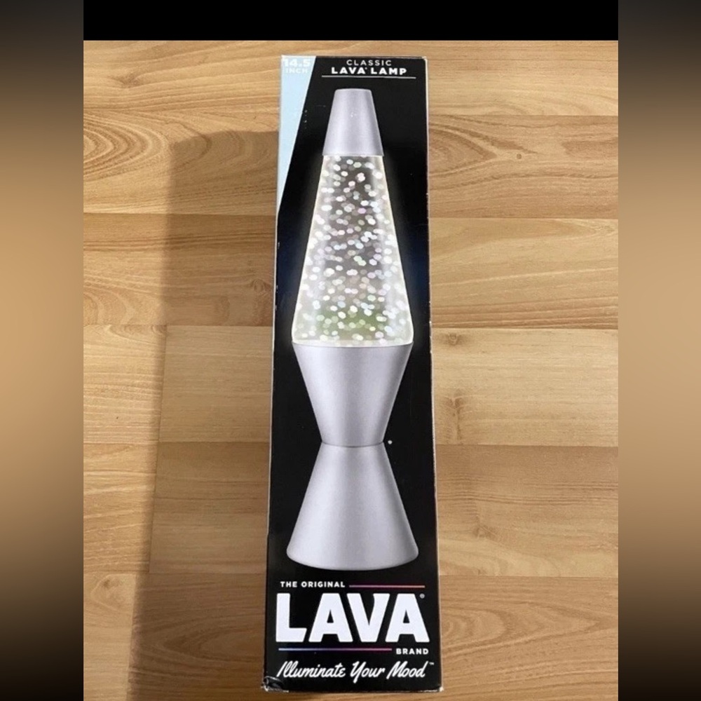 The Original Classic Lava Lamp 14.5" Glitter Glimmer New Open Box - Picture 7 of 8